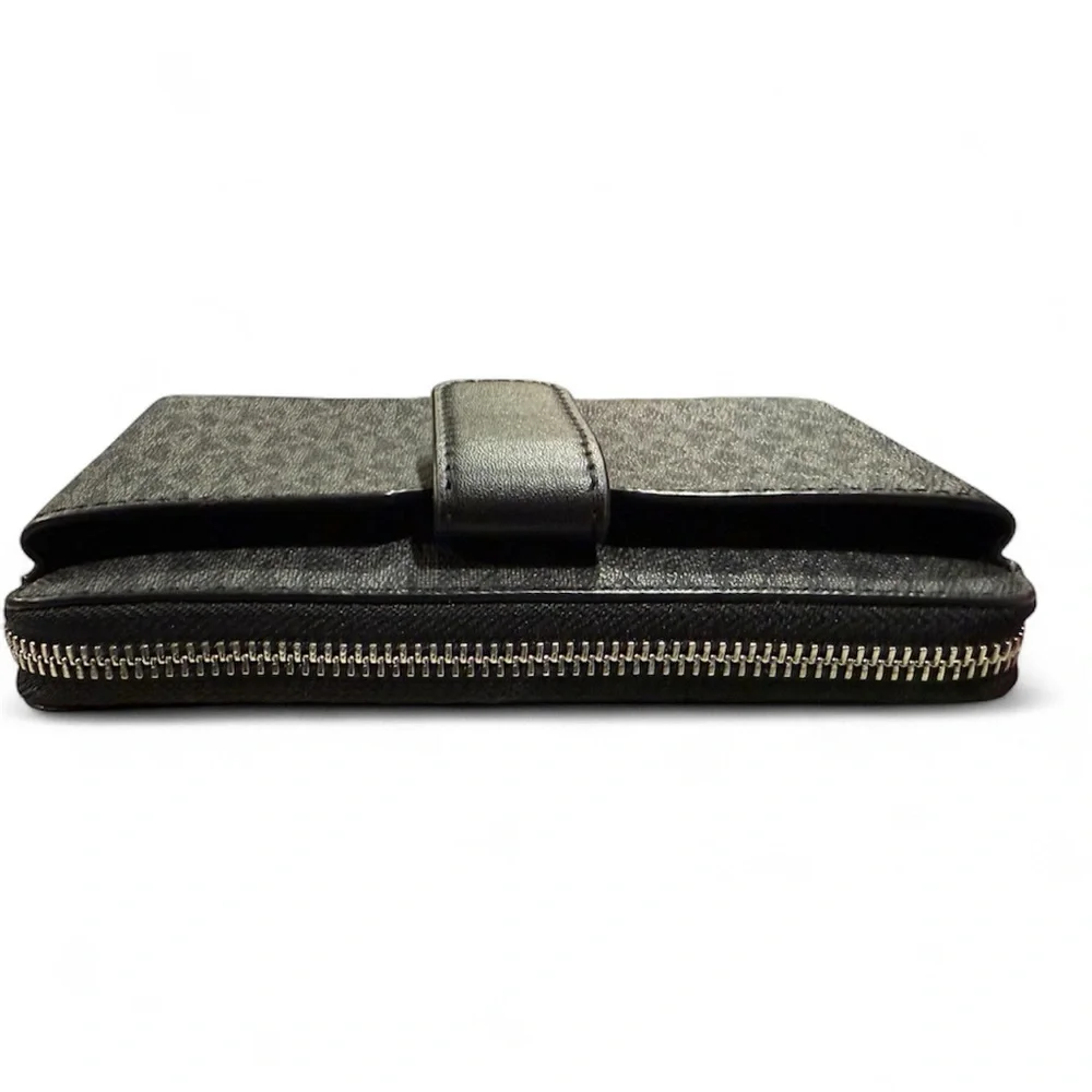 Michael Kors Charcoal Logo Wristlet - Picture 3 of 5